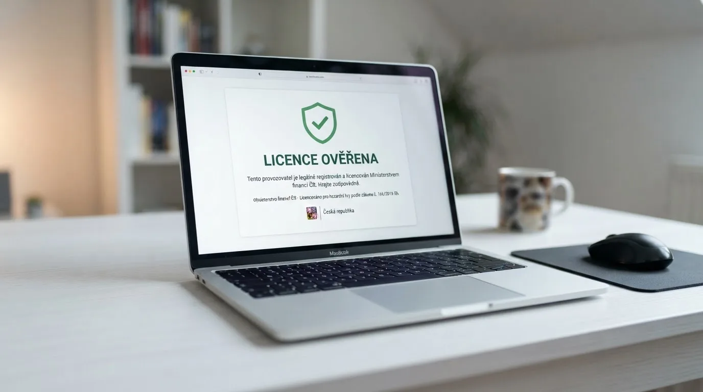 Dokument s razítkem Ministerstva financí ČR a logo .cz domény na pozadí