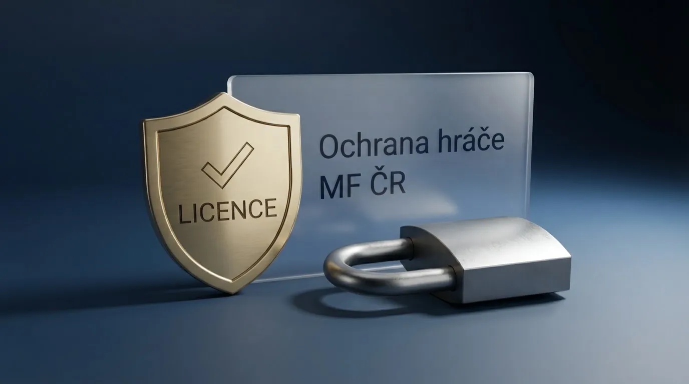 Symboly zahraničních herních licencí vedle oficiálního loga MF ČR